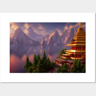 Absolute tranquility in the temple of Zen Posters and Art